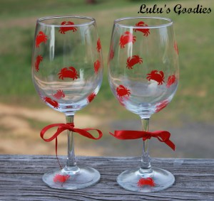 Crab Wine Glasses